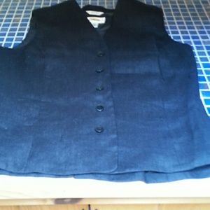 Talbots Jackets & Coats - Irish linen black vest. Talbots Jackets & Coats - Irish linen black vest.